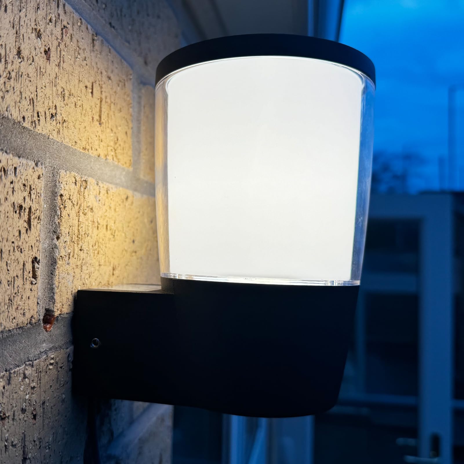 HARPER LIVING Outdoor Wall Light, Outside Wall Sconce with IP54 Waterproof Covers, E27 Exterior Wall Lamp Front Door Lights for Garden, Front, Back Door, Balcony, Porch (Bulb Not Included)