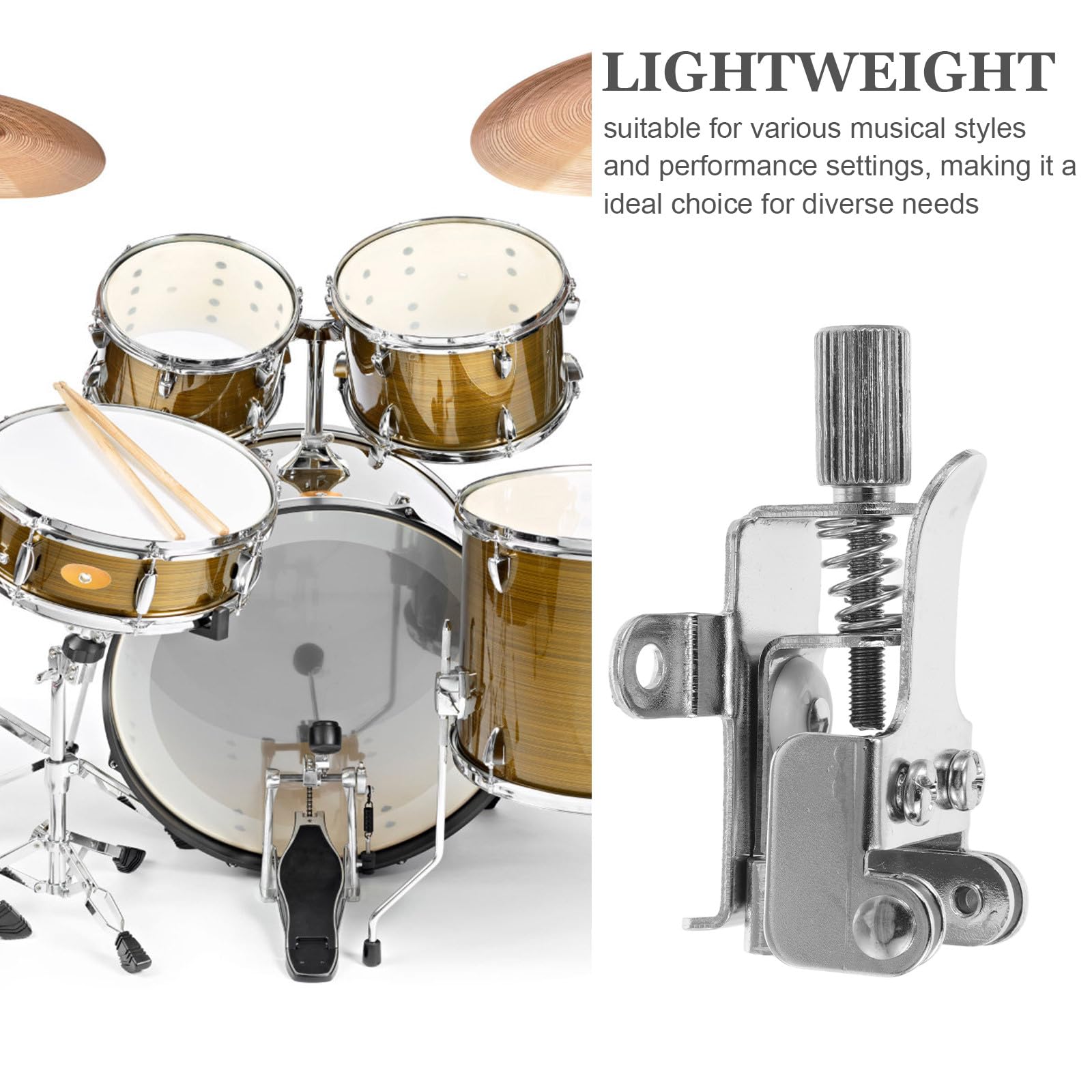 JEWEDECO Outil D'accordage Jazz Plusieurs styles pour Caisse Claire en Métal Argenté Mécanismes Faciles à Utiliser et Polyvalents Jazz Plusieurs styles pour Performance de Batterie