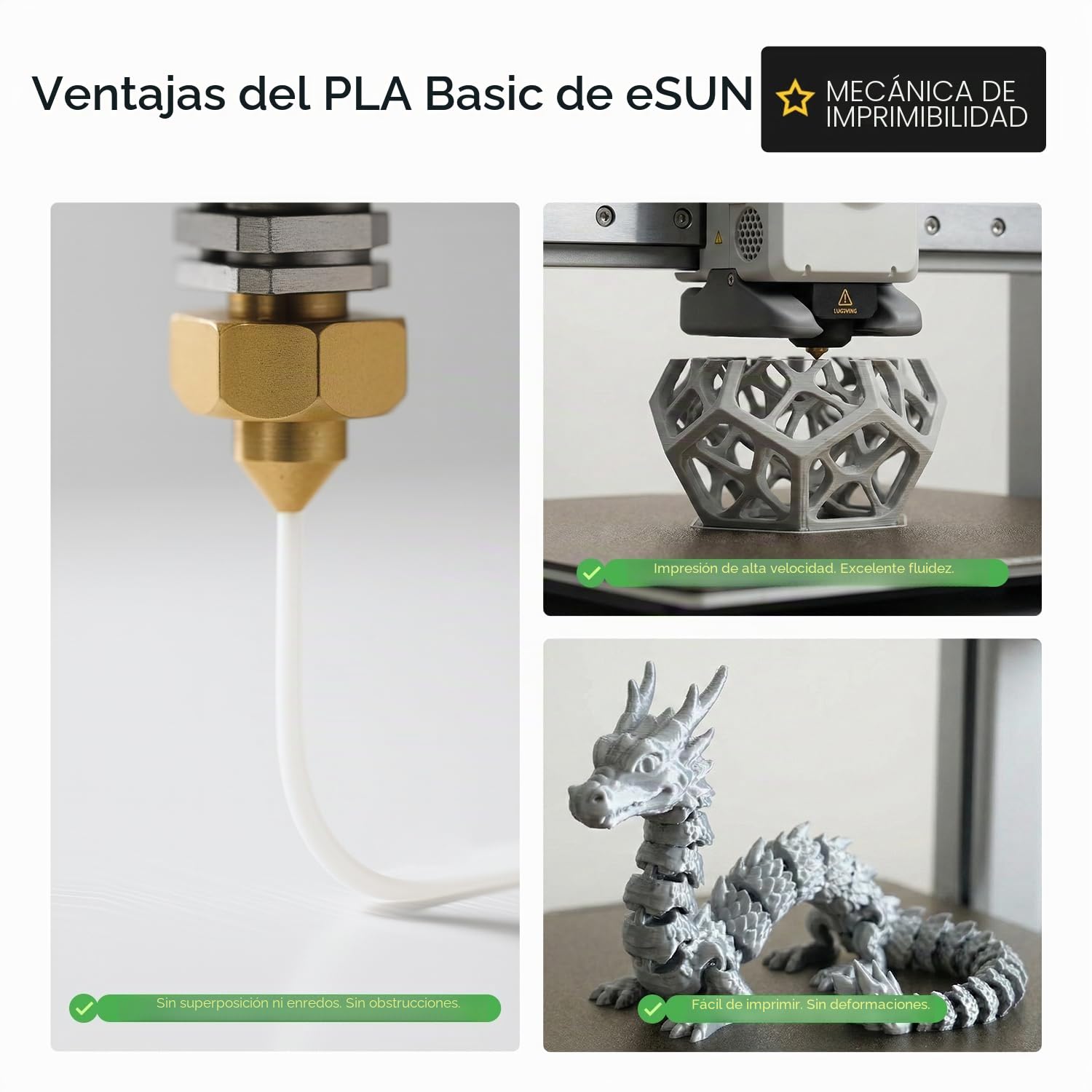 eSUN PLA Filamento de Recambio 1,75 mm, Precisión Dimensional +/- 0,05 mm, 1 kg por Bobina, 4 Bobinas para Impresoras 3D,Azul | Filamento de impresión 3D sin bobina, precisión dimensional +/- 0,05 mm, 1 kg por bobina, 4 bobinas para impresora 3D