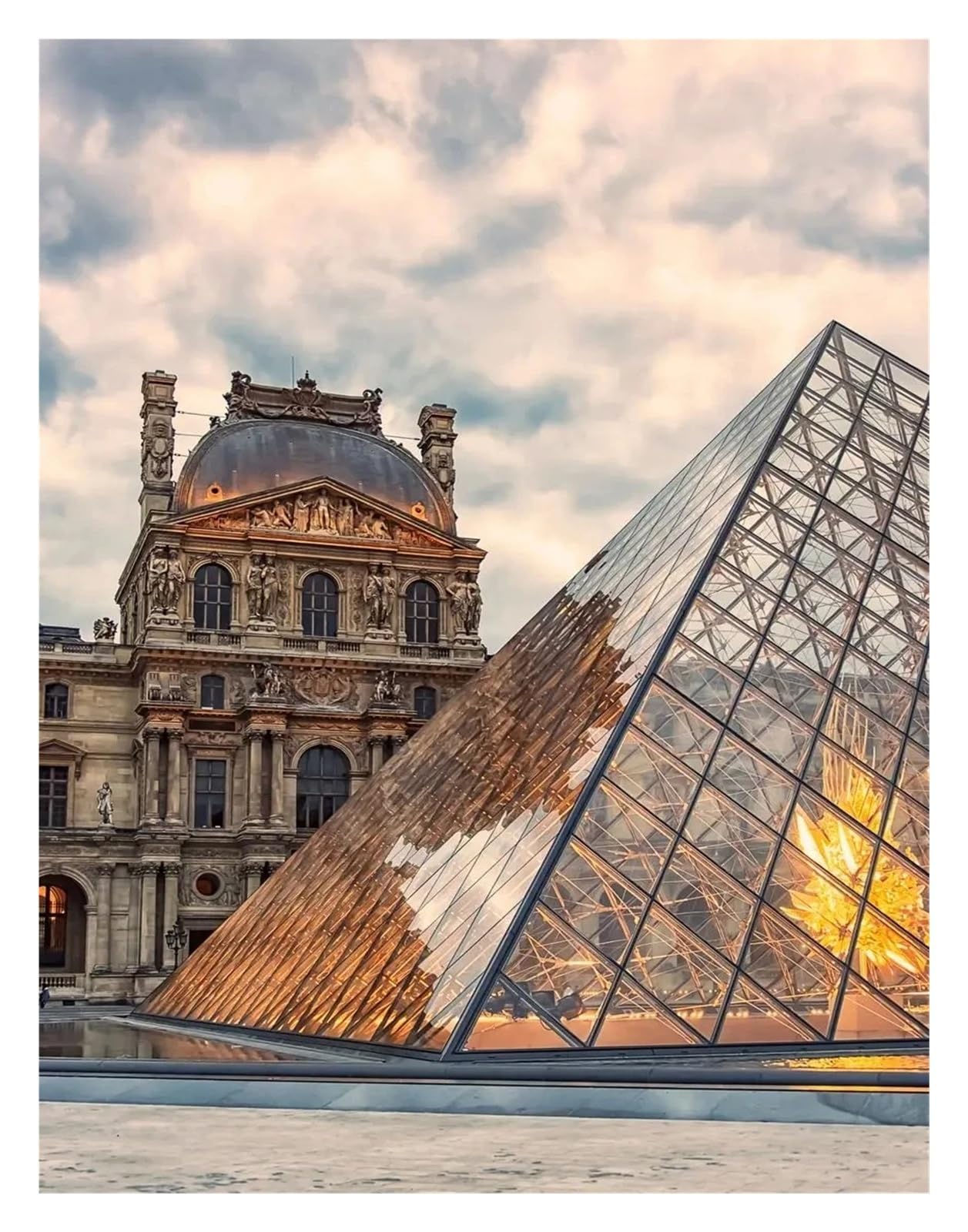 Affiches de voyage sur toile Le Louvre et Versailles art mural haut de gamme