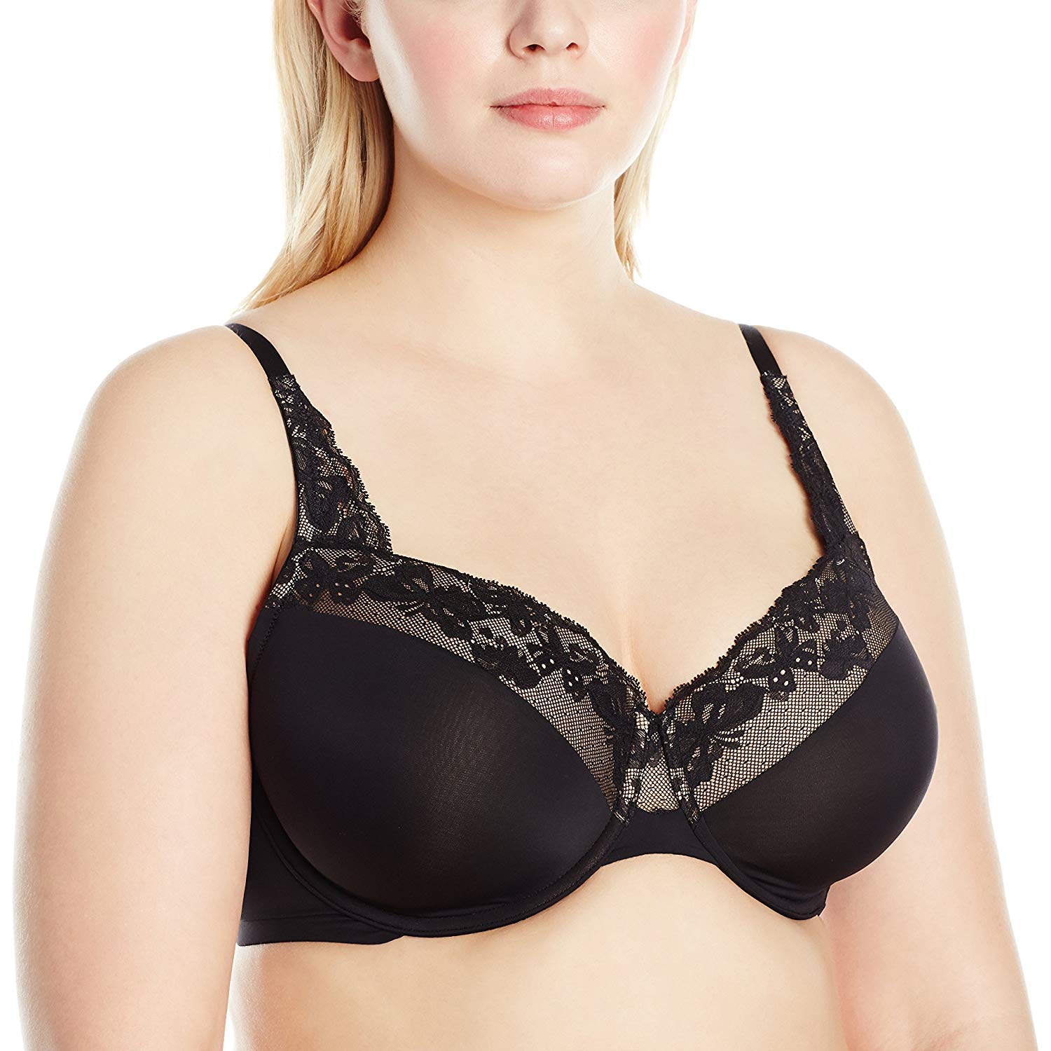 Olga Women's Plus Size Cloud 9 Underwire Contour Lace Bra