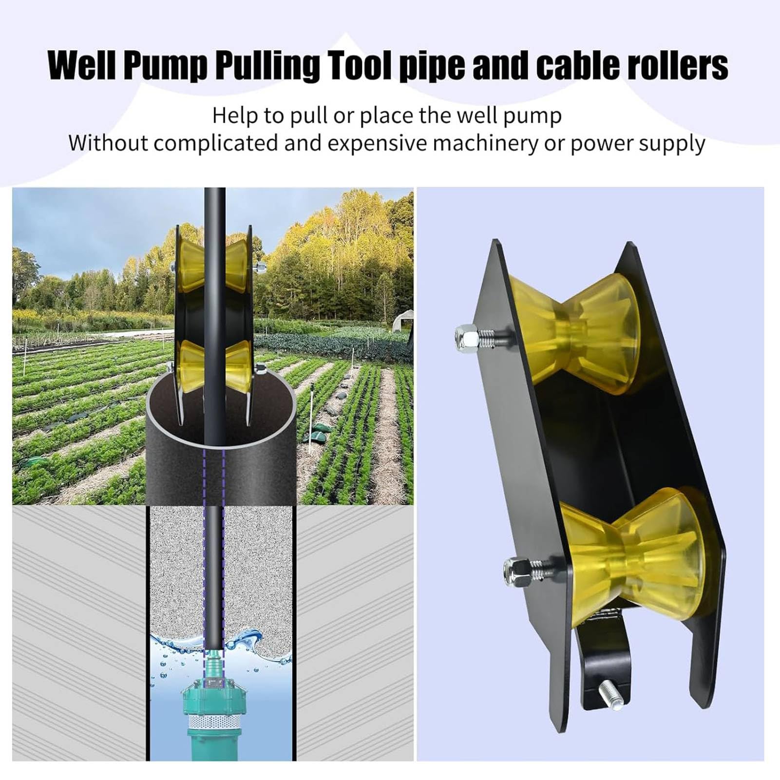 Water Well Pump Pulling Installing Assist Tool, Help to Pull or Place The Well Pump Pipe - Image 3