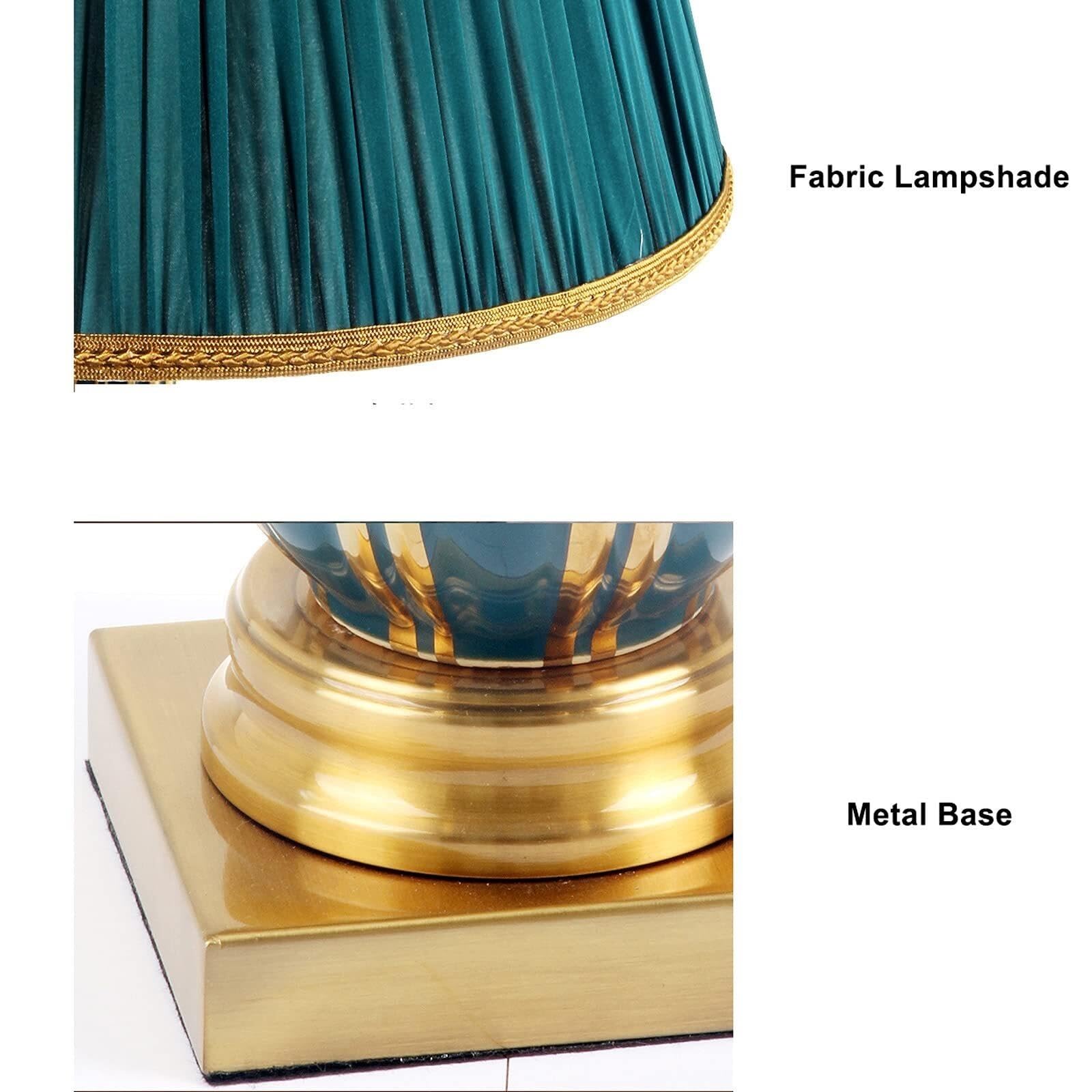 Lampada da tavolo ceramica nordica, lampada comodino minimalista moderna