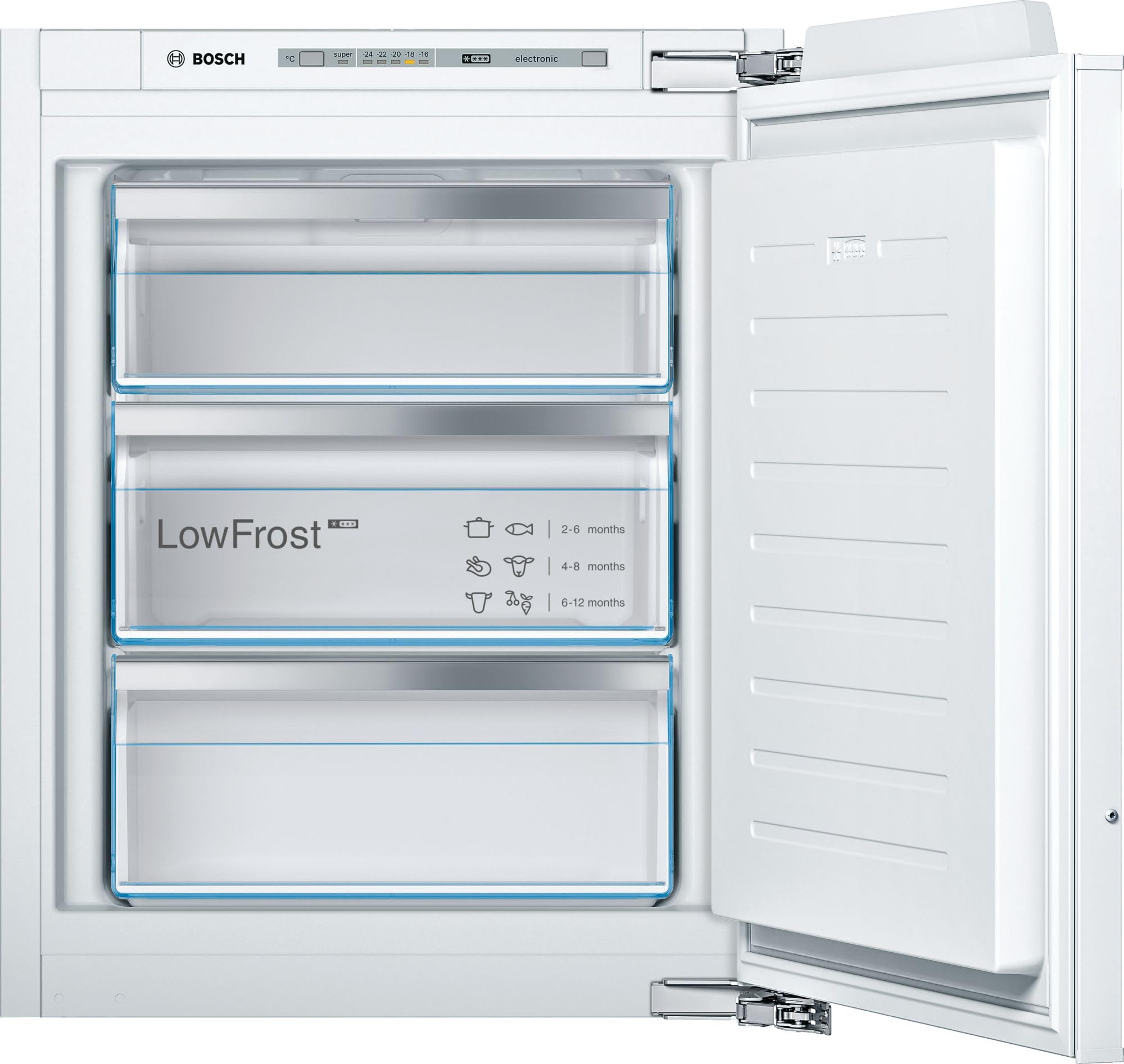 Bosch GIV11AFE0, Série 6, Petit congélateur, Encastrable, 72 x 56 cm, 72 L