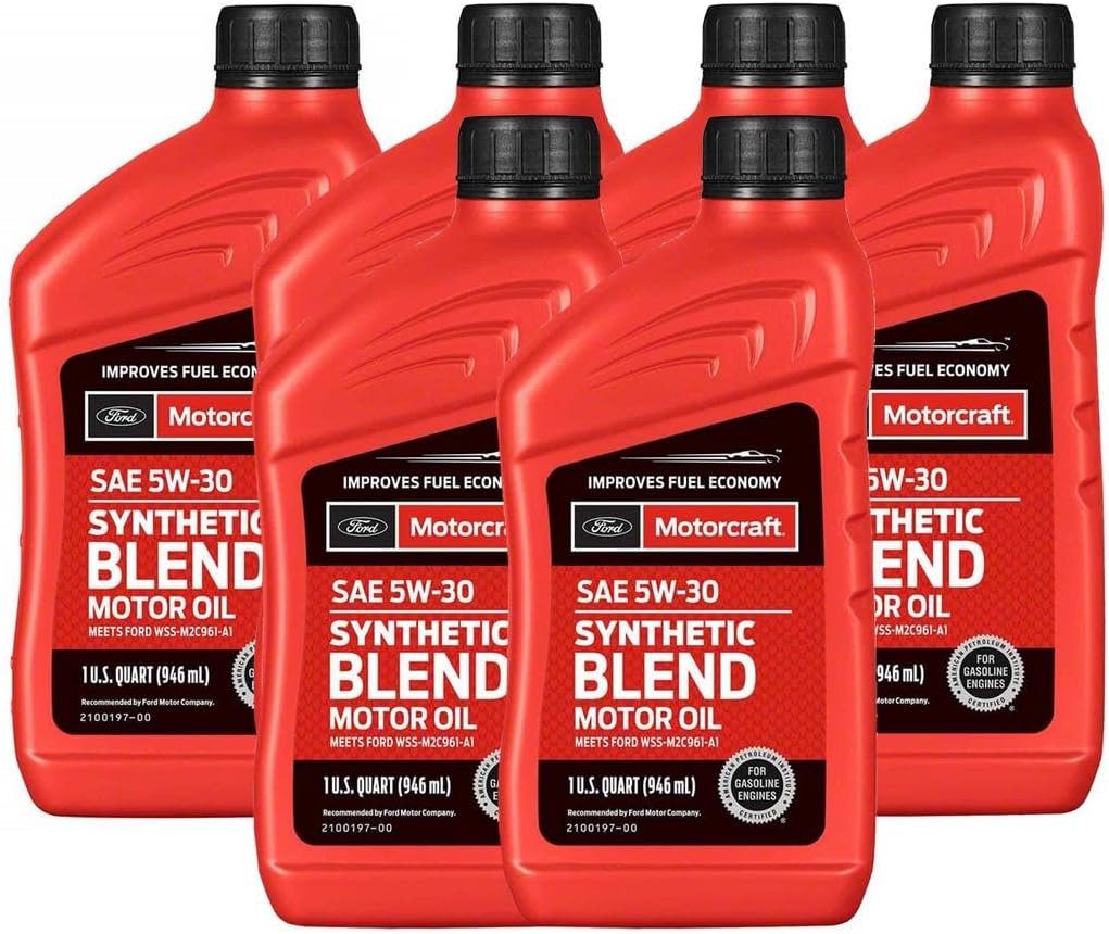 Genuine OEM SAE 5W-30 6 Quarts Premium Synthetic Blend Motor Oils