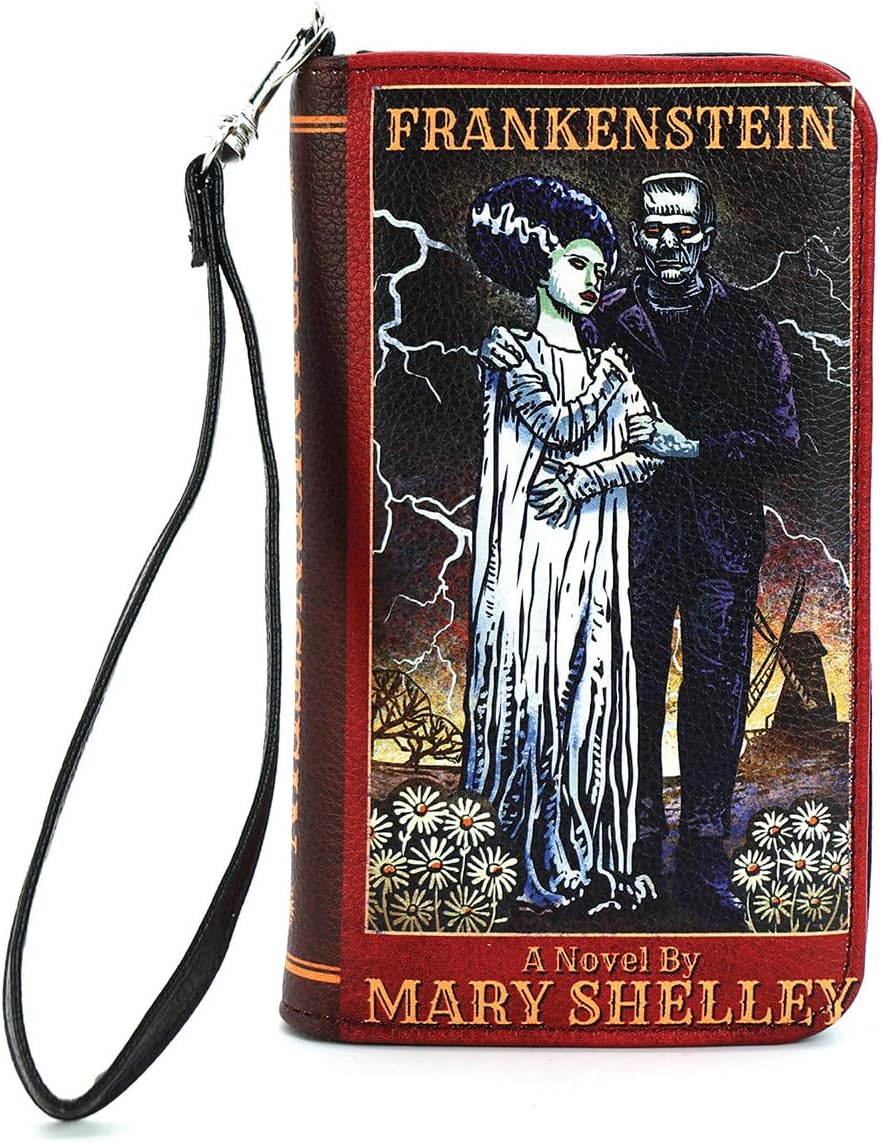 Bride + Frank Book Cover Wristlet Wallet for Women