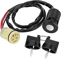 MMATI Ignition Key Switch for Honda Foreman 450/500/520 Rancher 350/400/420 Rincon 650/680 Rubicon 500/520 1998-2024 OEM 35100-HR6-A61