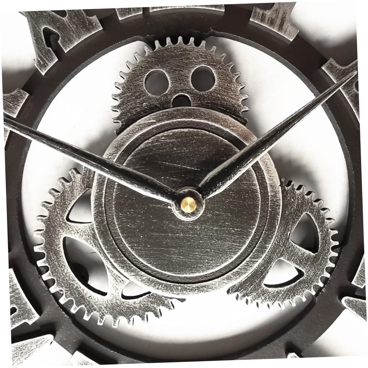 Cabilock Reloj de Pared Decorativo de Estilo Industrial Reloj de Pared Creativo para Colgar Dormitorio Salon sin Batería Retro