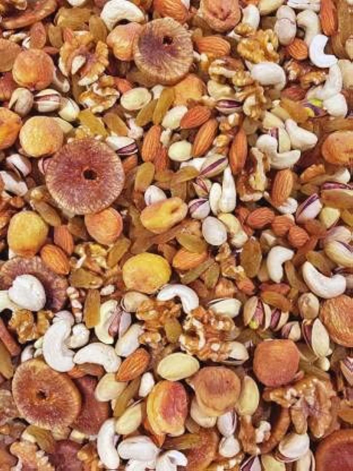 Combo of dryfruit dry nuts snack nuts natural whole raw| Mix Dry Fruits [almond badam, Cashew kaju kajjus, Raisins kishmish, Pistachios,Apricot,Black Raisins kishmish] almond badam (1 kg)