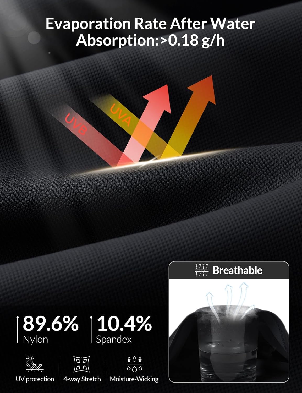 baleaf Womens Half Sleeve Golf Shirts Elbow Length Sleeve Quarter Zip Polo Tops V Neck UPF 50+ Sun Protection Workout - Image 6