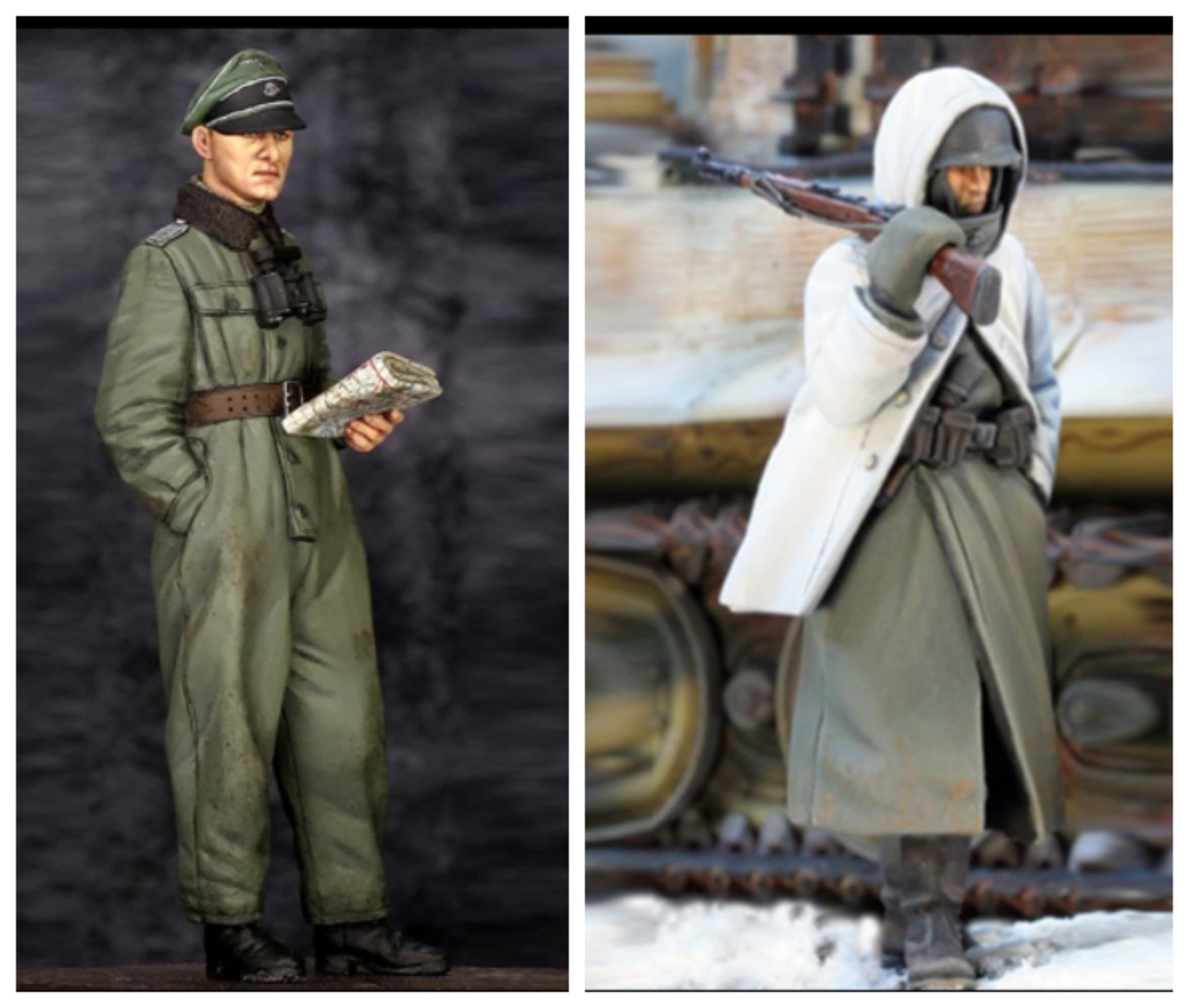 1/35 ] Soldat allemand WWII maquette en résine maquette miniature en résine non assemblée et non peinte (2 personnes) (jw8p-63