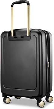 Samsonite Mobile Solutions 2 Carry-On Luggage, Expandable Spinner Suitcase with Laptop Compartment, TSA Lock, Lightweight Travel Bag with Dual Spinner Wheels & WetPak Storage, Black