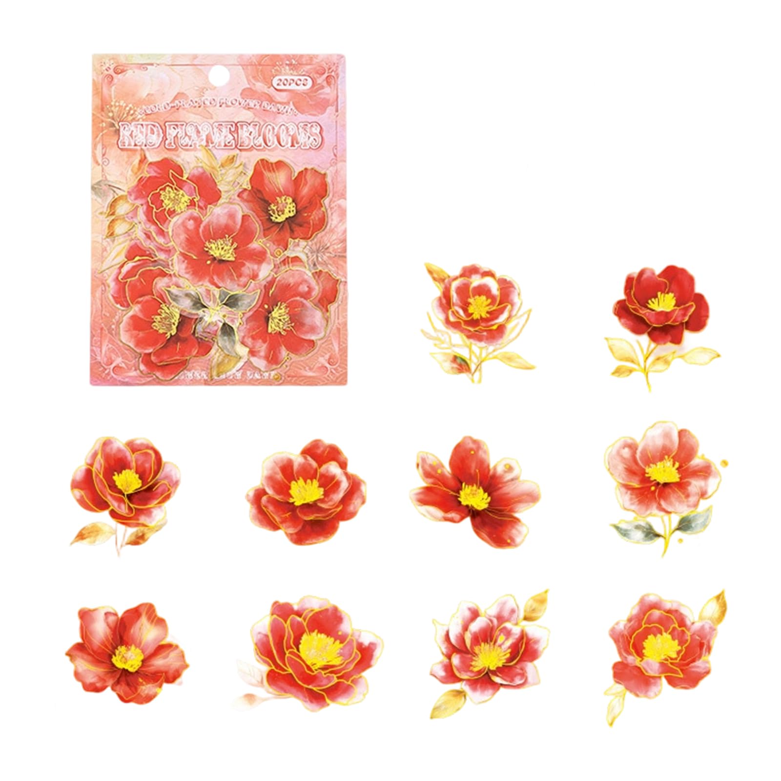Artistic Scrapbooking Sticker Scrapbook Accessories, Waterproof Decorative Stickers for Scrapbooking & Letters Journaling