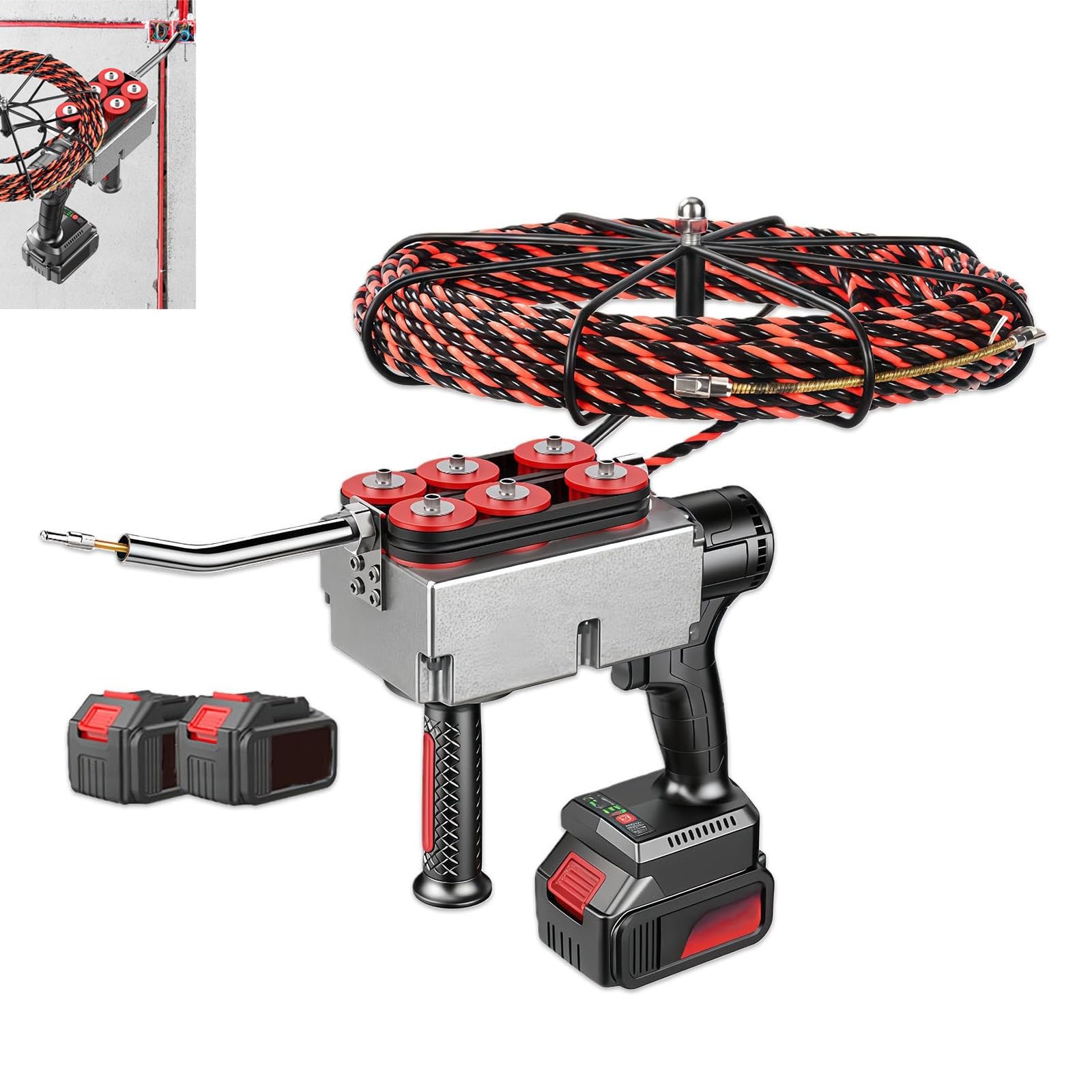 Machine de cordage de fils automatique et sans fil 15m/30m à vitesse variable