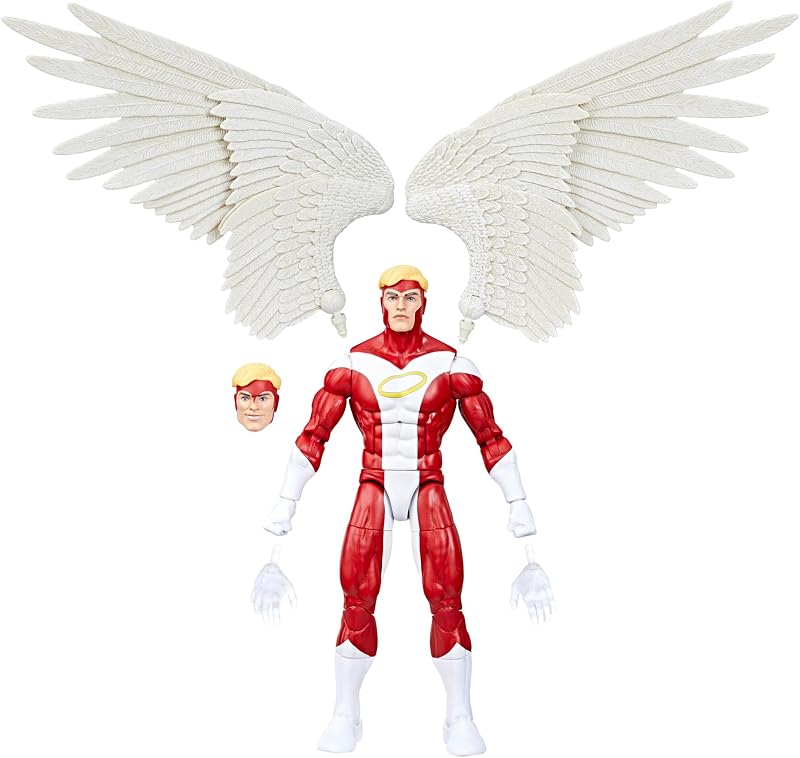 Marvel Legends Series Marvel's Angel, figura de acción coleccionable de lujo de X-Men Comics de 6 pulgadas | Figura de acción Deluxe de Marvel Legends X-Men de 6 pulgadas - Ángel