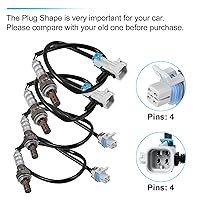 Vista 3 de X AUTOHAUX 4 unids Sensor de oxígeno 4 cables aguas arriba aguas abajo aire relación combustible O2 Sensor 213-4229 234-4668 para Cadillac Escalade