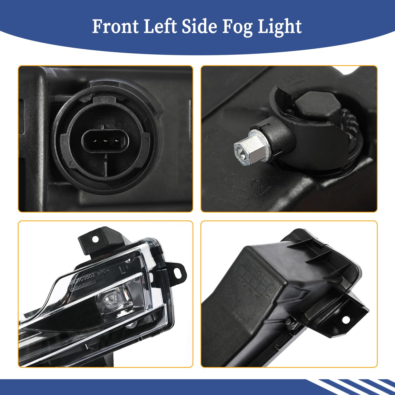 Amazon.com: Getfarway Fog Light Front Left Side 1077391-00-F