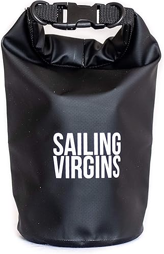 Sailing Virgins Bolsa impermeable Bolsa de compresión enrollable resistente con cierre plegable para viajes, vela, barco, snorkel, kayak y la