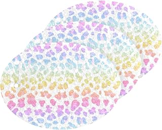 MAOBLYR Quick Absorption Household Cleaning Sponge,Double-Sided Reusable3.54x2.56In,Kitchen Tableware Multi-Purpose Cleaning 3 Sets-Rainbow Leopard Skin