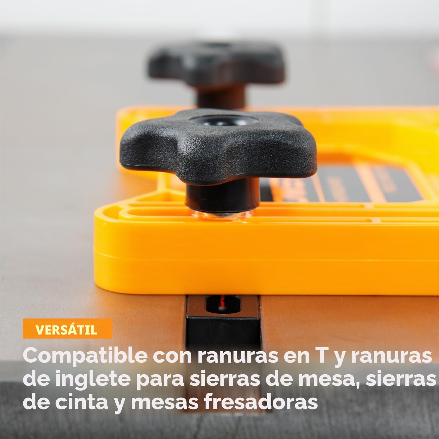 POWERTEC Tableros de plumas tándem universales para sierra de mesa, mesa de enrutador, valla de enrutador y sierra de cinta, herramientas y accesorios de trabajo de madera para reducir el retroceso y