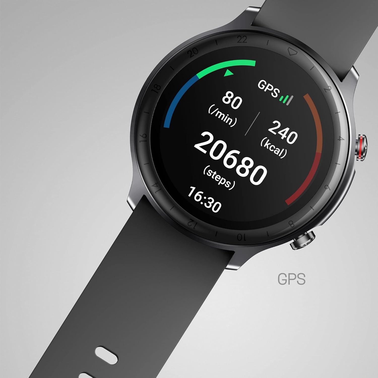 Cubitt CT4 GPS Smart Watch displaying GPS activity data