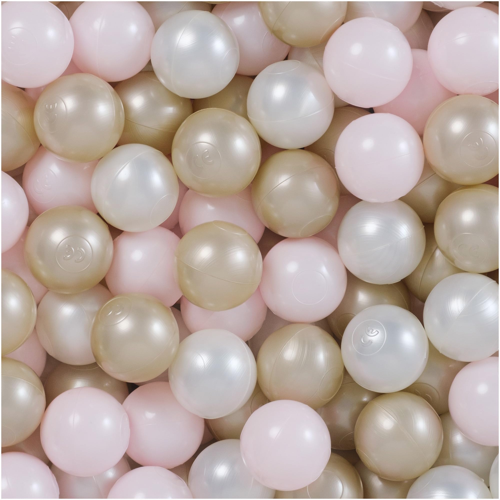 MISIOO Palline da bagno per palloni – Palline da bagno – Palline Ø 6 cm – Palline di plastica realizzate in 100% LDPE – un colore