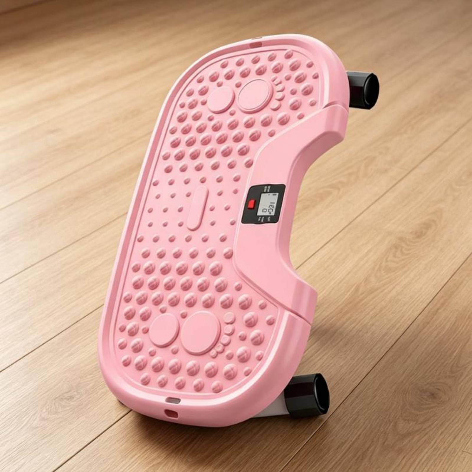 Amagogo Fitness Machine Pedana Torcente Stepper Piattaforma Girevole Rotazione Vita con Elastici Superficie Antiscivolo in E Acciaio per Allenamento a Casa, Blu, Blu