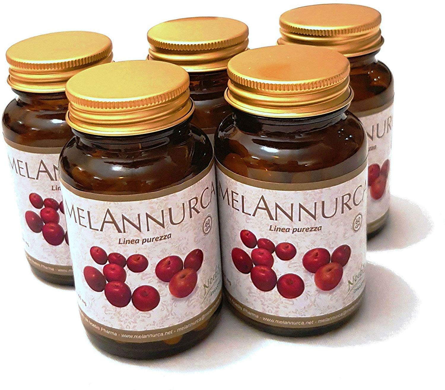 MELANNURCA - 60 CAPSULE - LA MELA DEL CUORE - con vero estratto di mela Annurca alleata della salute dei capelli | genuino naturale 100% alta qualità (Confezione da 3)