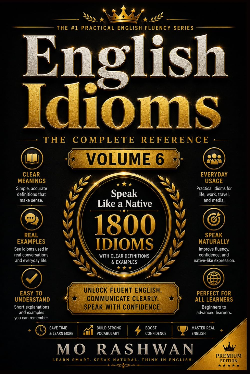 English Idioms: The Complete Reference – Volume 6 (T–Z): Complete Your Idiom Mastery from T to Z with Clear Meanings, Real Examples, Dialogues, and Usage Tips