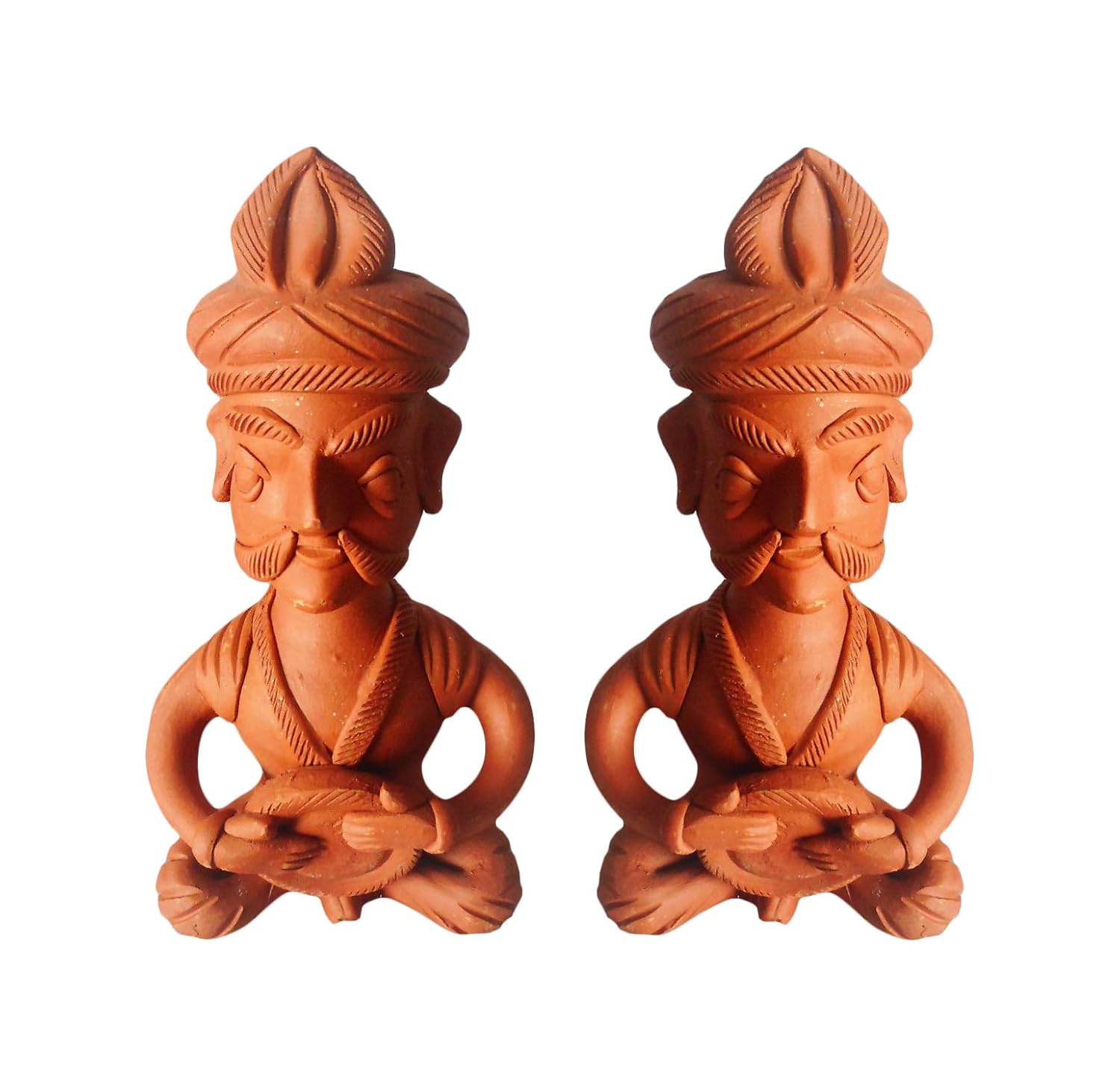 Buy ORGANIC FERTILIZER INDUSTRIAL TECHNOLOGY Terracotta Musical Man Figurine (12 cm x 4 cm x 6