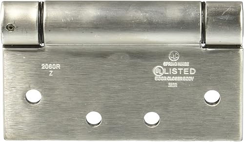 NATIONAL MFGSPECTRUM BRANDS HHI N350-819 Bisagra de puerta de resorte, 4 pulgadas, acero inoxidable