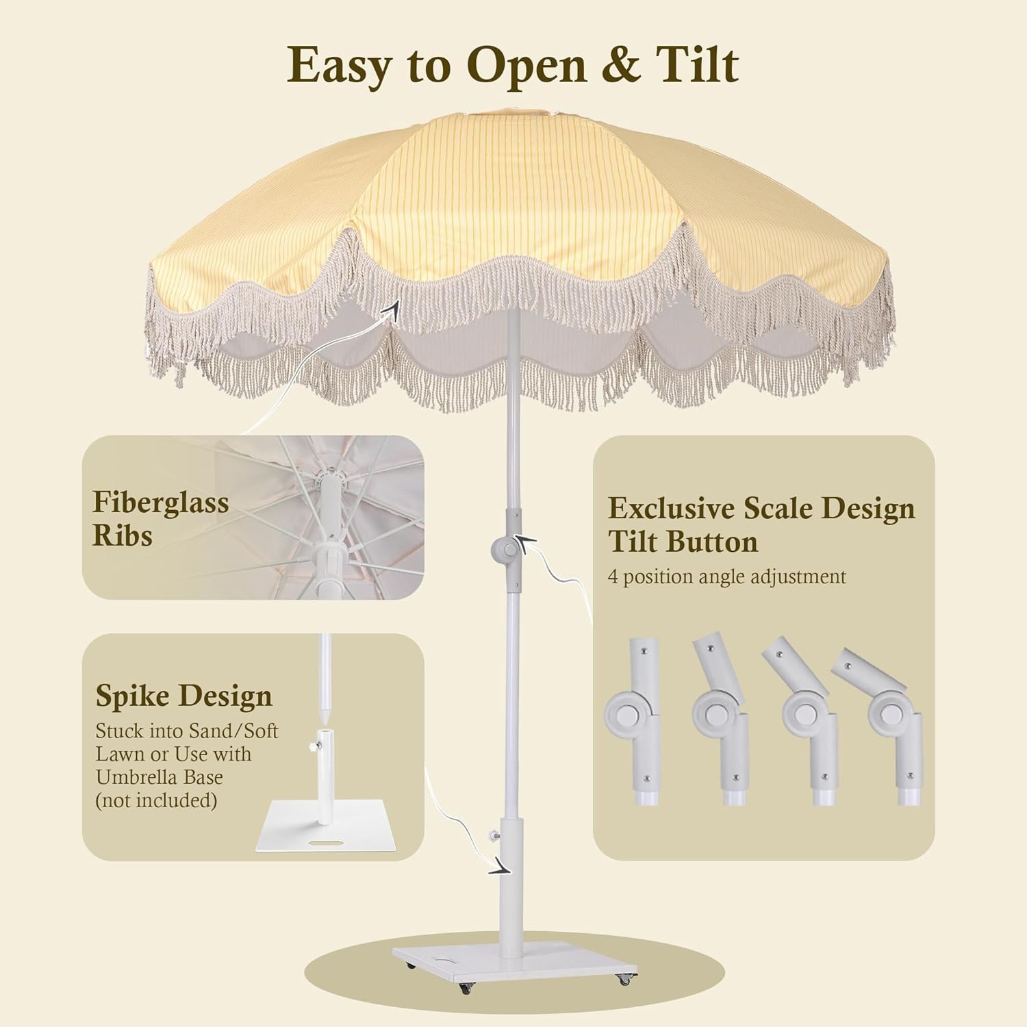 Stay Cool & Protected: A Review of the LAGarden 6Ft Windproof Beach Umbrella