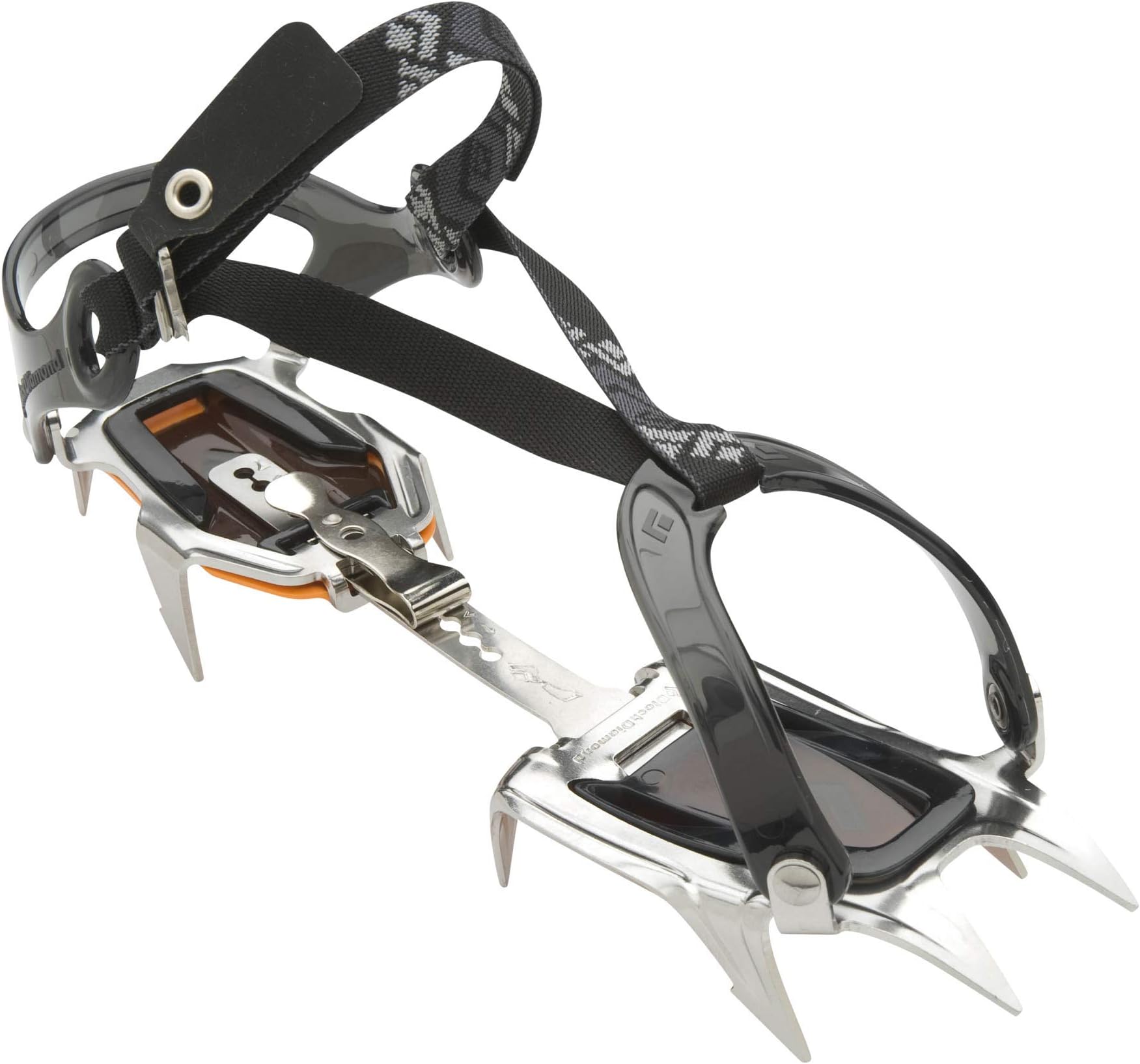 Contact Strap Crampons | Stainless Steel | 10-Point Design | Lightweight Traction for Mountaineering & Glacier Travel