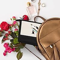 Vista 61 de Monogrammed for Women Initial bridesmaid gifts, Personalized monogram Monogram Cosmetic Bag,Travel Makeup Bag Suitable for Wedding weekend Beach