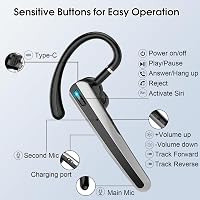Căști wireless Atheewon Bluetooth 5.3 cu microfon cu anulare a zgomotului, 120 de ore de autonomie în convorbire, funcție hands-free 7