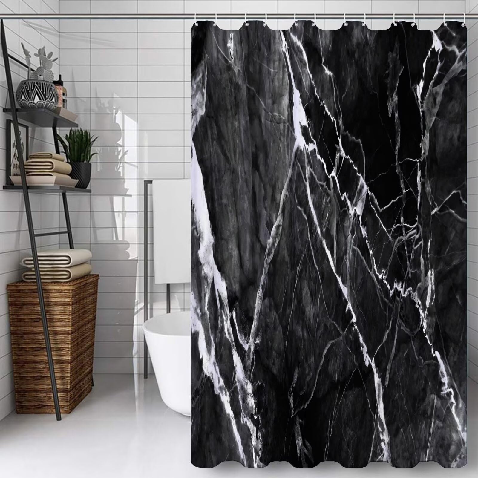 Rideau de douche 100x140 élégant et moderne pour créer une ambiance d'hôtel à la maison