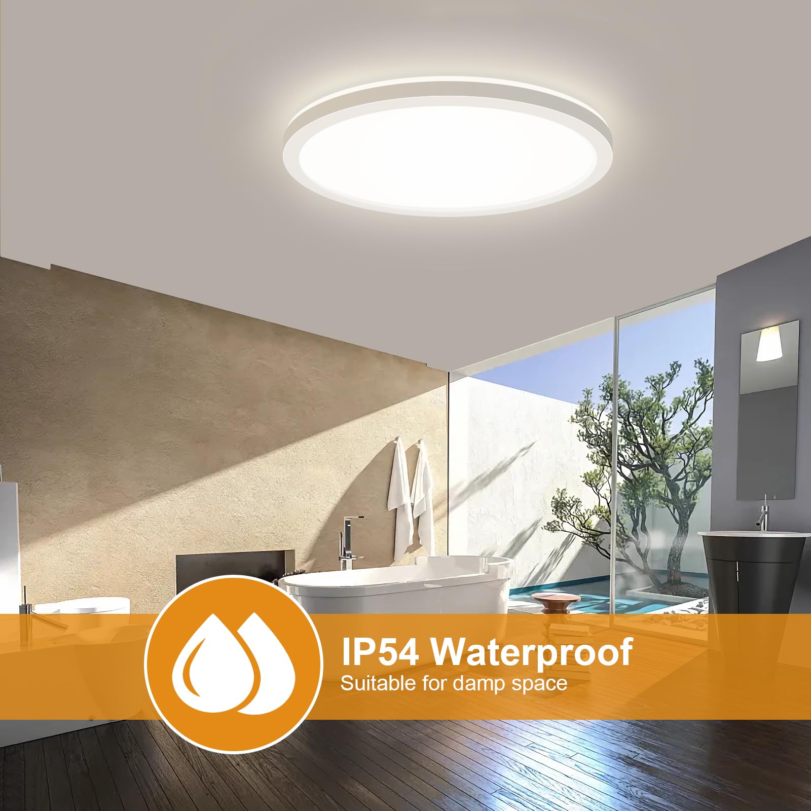 LEZOE Plafoniera LED RGB dimmerabile con telecomando, plafoniera LED 18W 1800LM dimmerabile cambia colore, pannello piatto 3000K-6500K per soggiorno camera da letto cameretta cucina 22x22x2.5cm