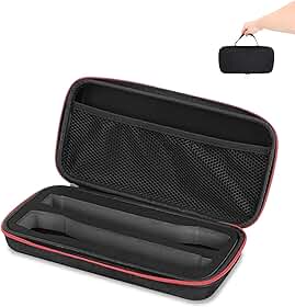 Estojo de Transporte para Microfone Sem Fio, Estojo para Microfone Portátil, Caixa de Armazenamento para Microfone Duplo Portátil, Organizador de Viagem para Microfones para Receptores