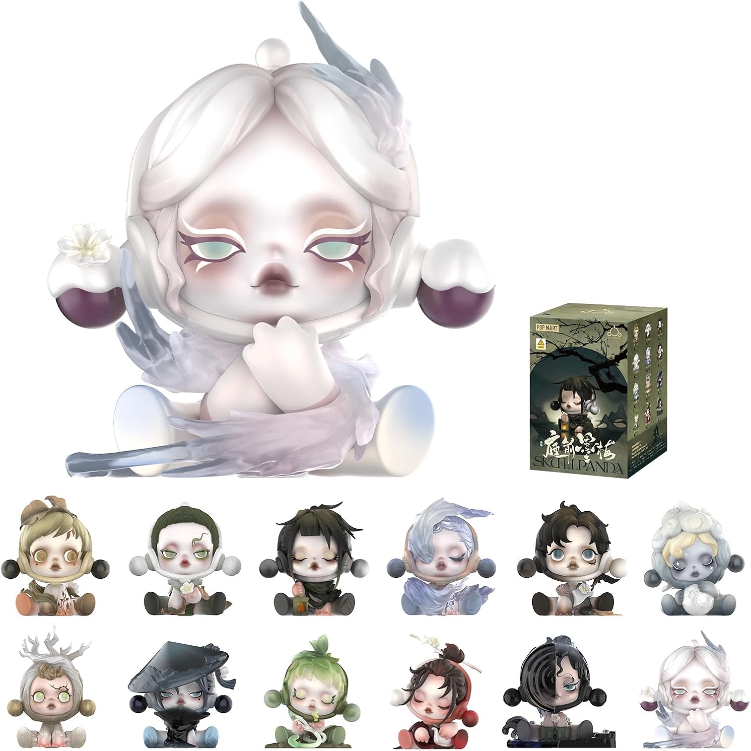 POP MART SKULLPANDA The Ink Plum Blossom Series...