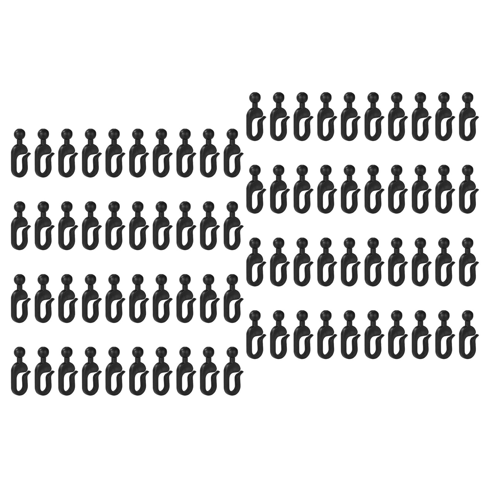100pcs Outdoors Hooks Curtain Hangers for Gazebos Functional Use in Patios Canopies Flyers Net and Awnings Gazebo Hooks