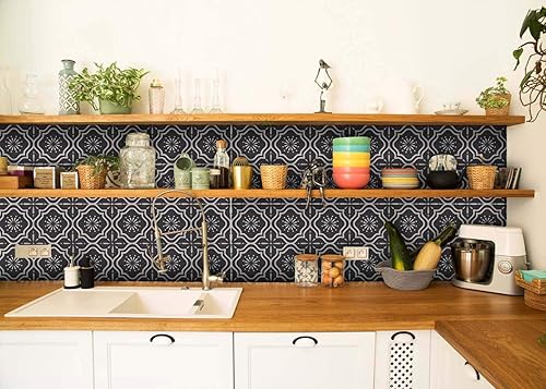 Miniatura 2 de Adhesivos para azulejos en muro, 24 unidades, calcomanías de vinilo para escaleras, chimenea, pared para tu cocina, baño o restaurante, calcomanías