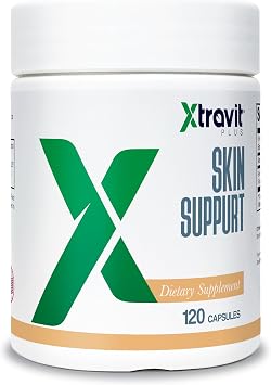 Skin Support Supplement Natural Collagen Supplements for Men & Women - May Promote Healthy Skin, Hair, Nail Growth - Non-GMO - No Fillers, Extra Strength 2000 mg, 120 Capsules