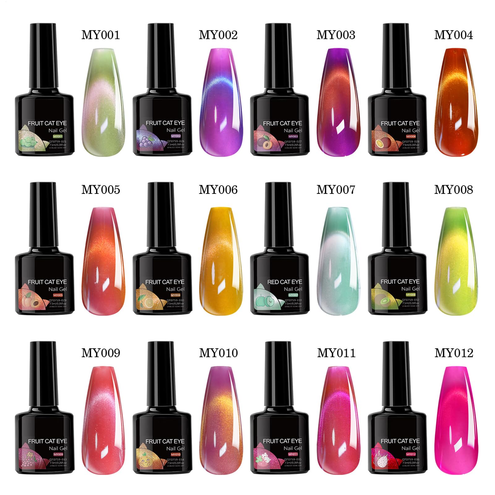 Smalto gel per unghie con effetto gatto, per donne