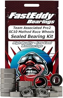 FastEddy Bearings Compatible with Team Associated Pro2 SC10 Method Race Wheels Sealed Bearing Kit