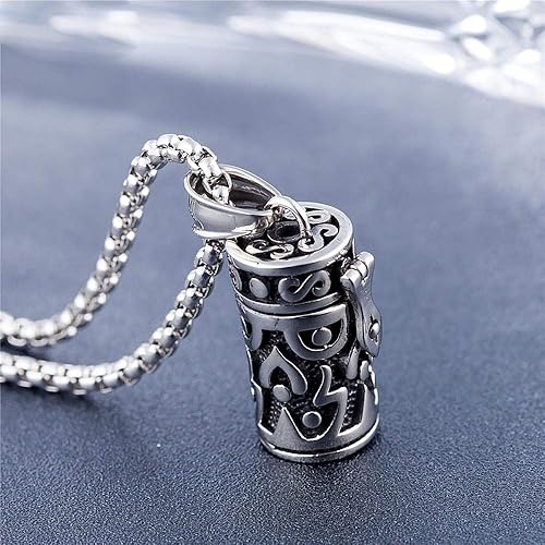 Miniatura 6 de Ataúdes Y Urnas,Artículos Conmemorativos El Collar Colgante De Acero Titanio del Animal Doméstico del Ataúd Se Puede Abrir