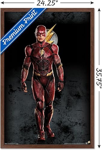 Miniatura 10 de Trends International DC Comics Movie - Justice League - Póster de pared de Flash 22375 x 34 pulgadas versión sin marco