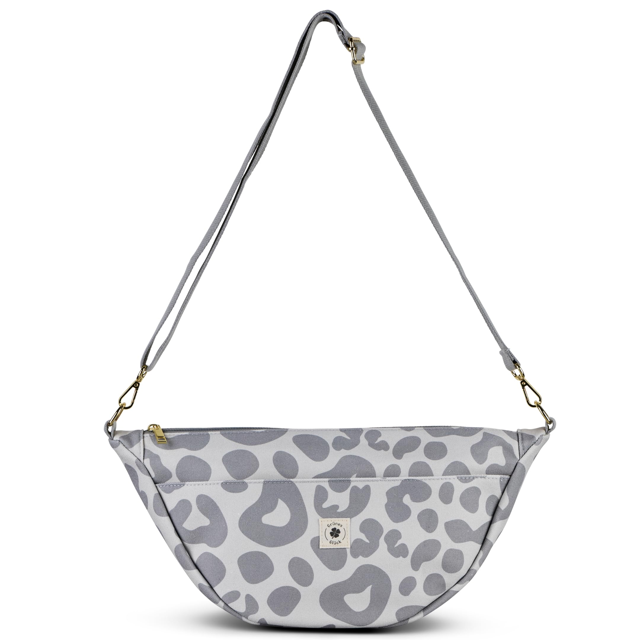 Canvas Moon Bag LARGE, Crossbody Bag, Kinderwagen Organizer | Umhängetasche mit Innen- & Außentasche, verstellbarem Gurt – als Moonbag oder Kinderwagen Organizer geeignet.