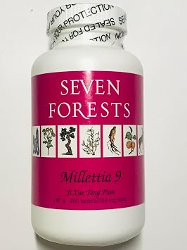 Seven Forests - Millettia 9 Ji Xue Teng Pian, 250 Tablets