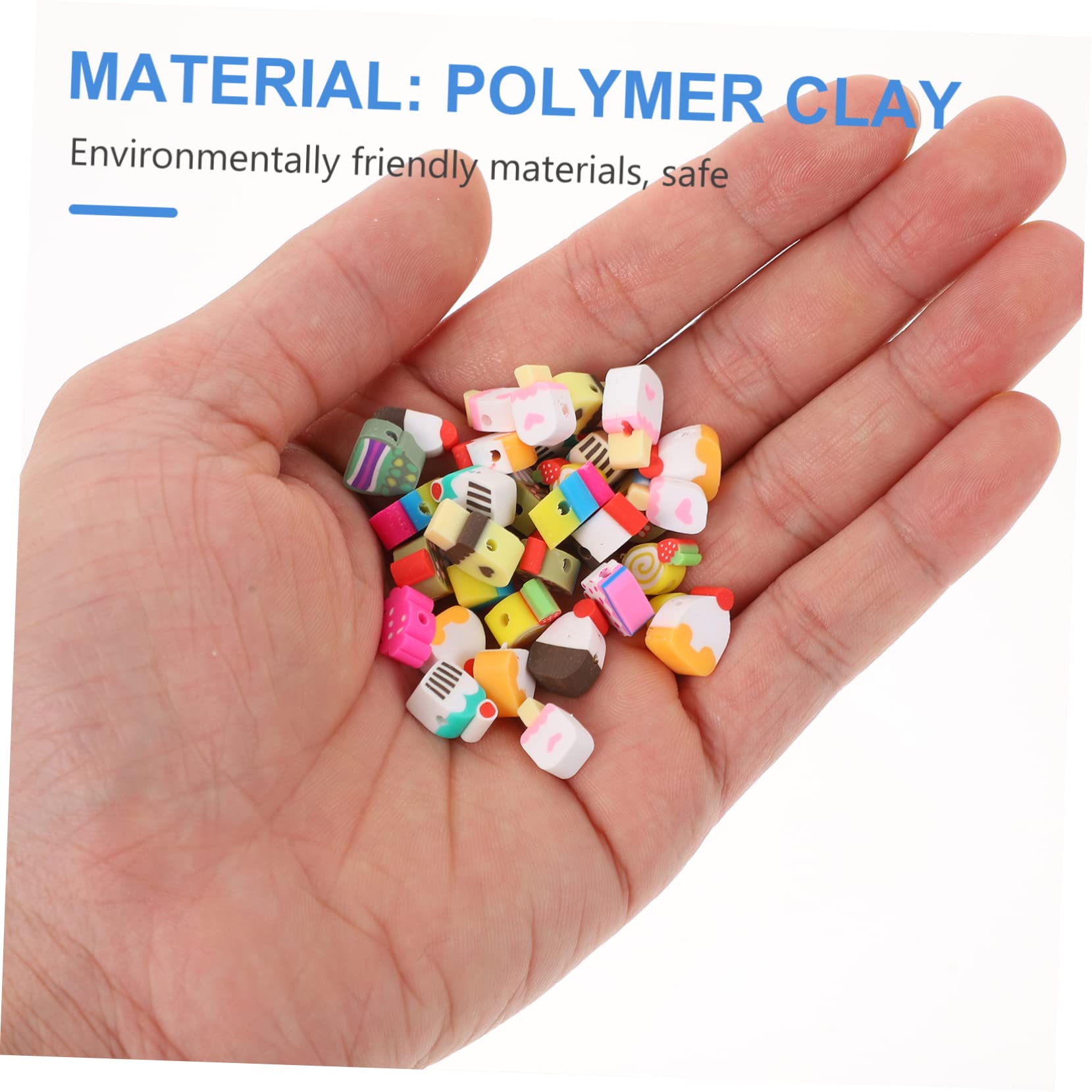Angoily 5 Set Perline Colorate in Argilla Polimerica per Bigiotteria Fai da Te Perline Spaziatrici Cartoon per Braccialetti e Collane Materiale Artigianale Resistente e Versatile per
