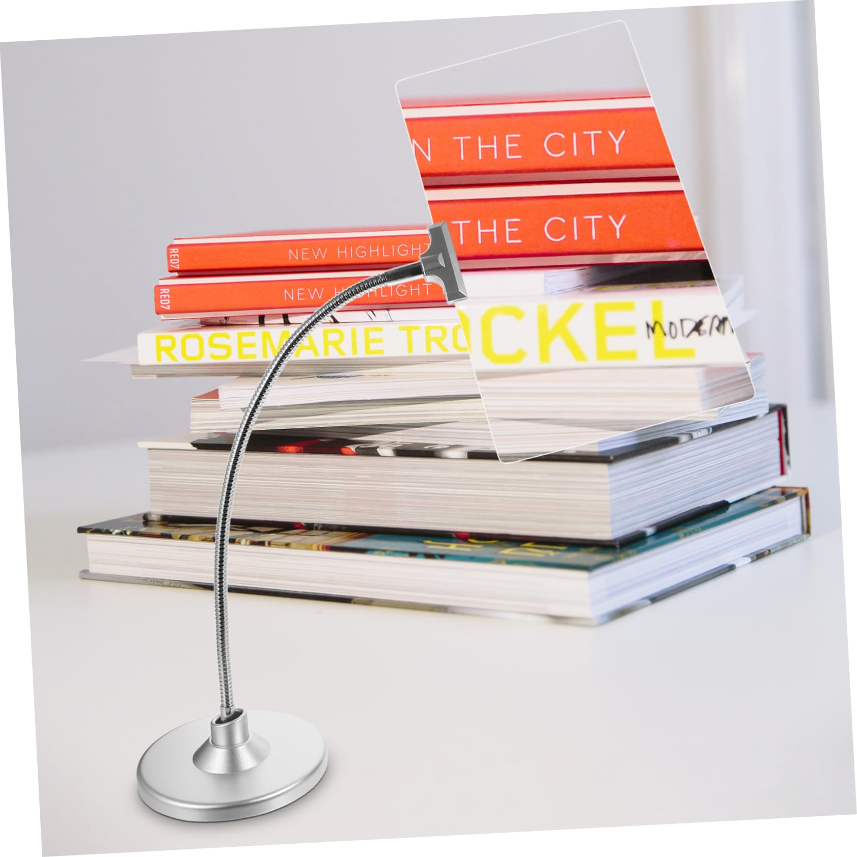 Lente di Ingrandimento da Lettura 4x con Supporto Flessibile